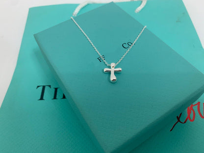 [Lioran]CROSS PENDANT MINI BARE CROSS NECKLACE
