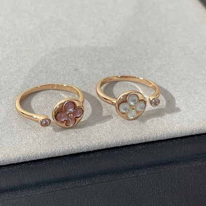 [⭐Lioran]SUN 1 DIAMOND PINK MOP RING