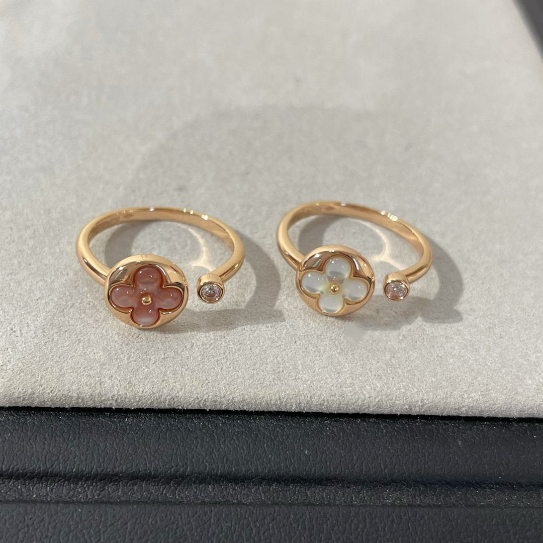 [⭐Lioran]SUN 1 DIAMOND PINK MOP RING