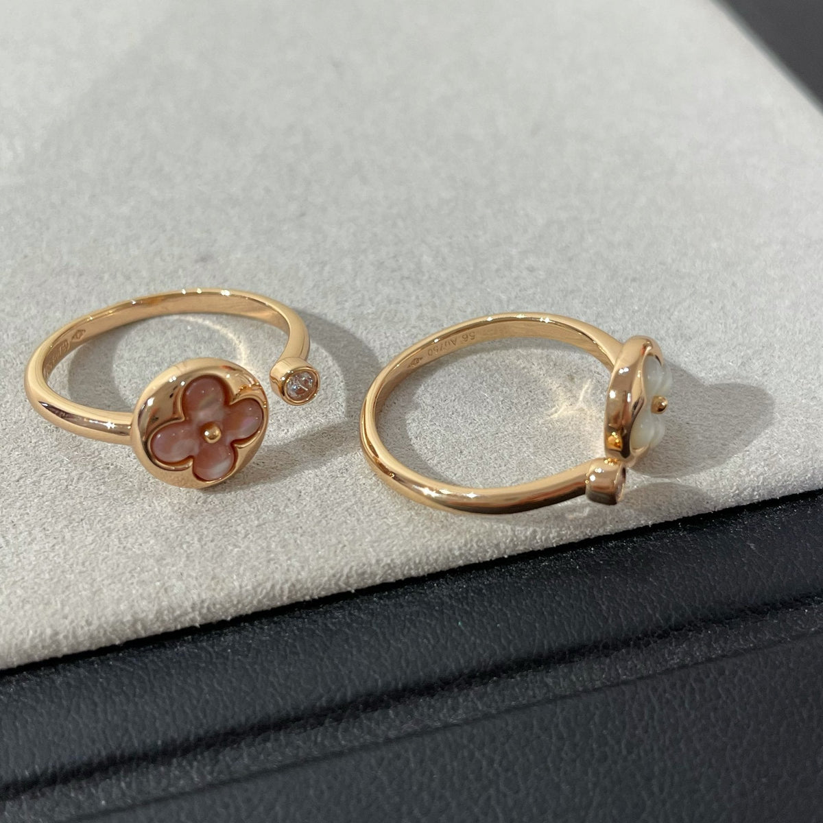 [⭐Lioran]SUN 1 DIAMOND PINK MOP RING