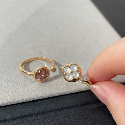 [⭐Lioran]SUN 1 DIAMOND PINK MOP RING