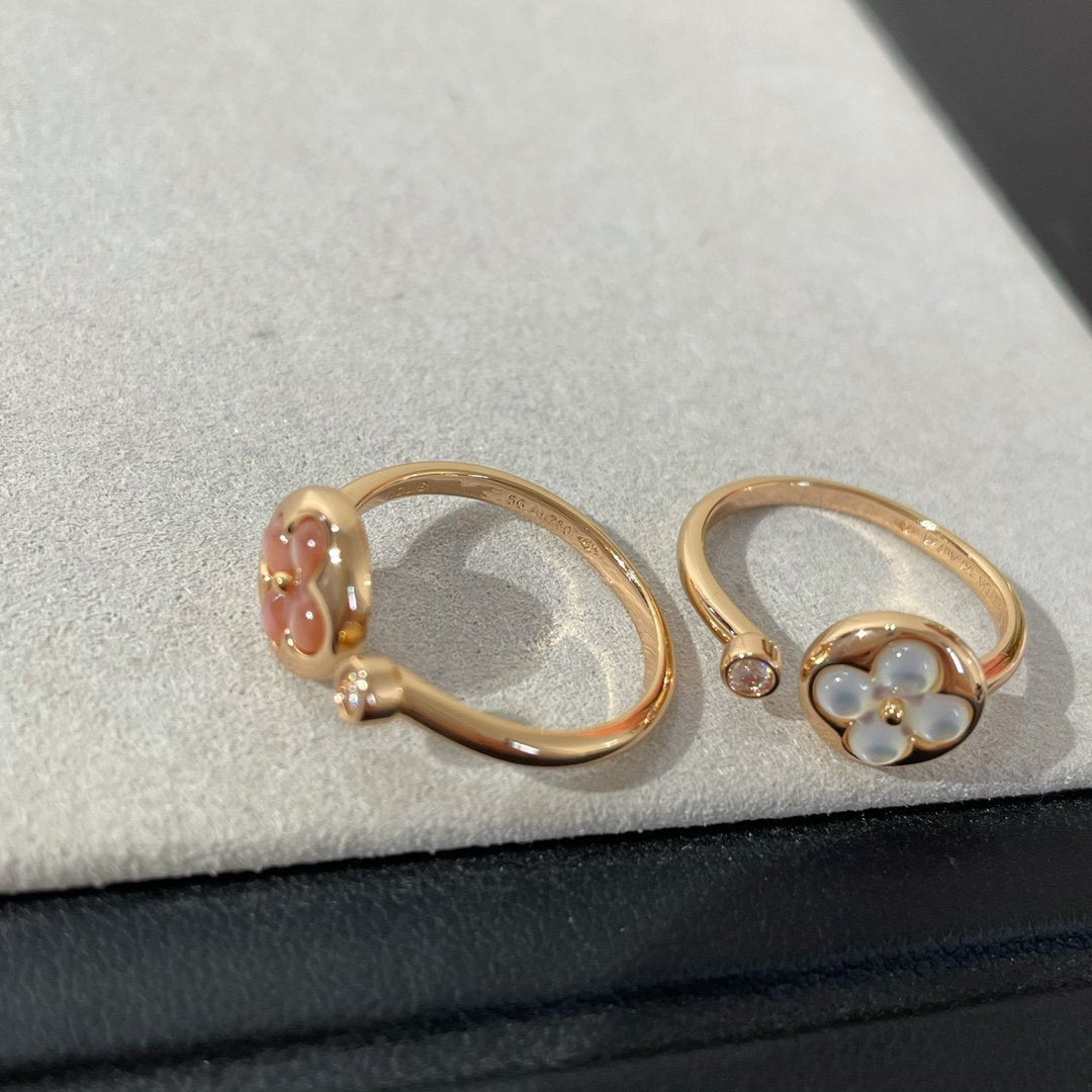 [⭐Lioran]SUN 1 DIAMOND PINK MOP RING