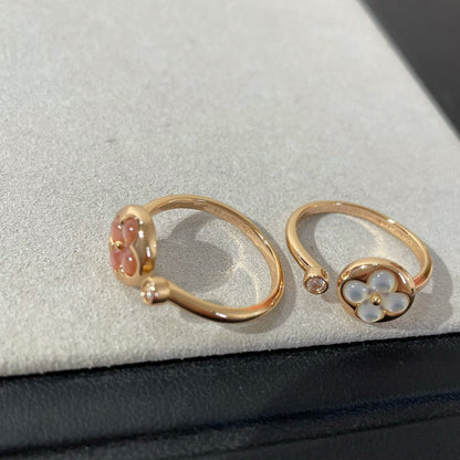 [⭐Lioran]SUN 1 DIAMOND PINK MOP RING