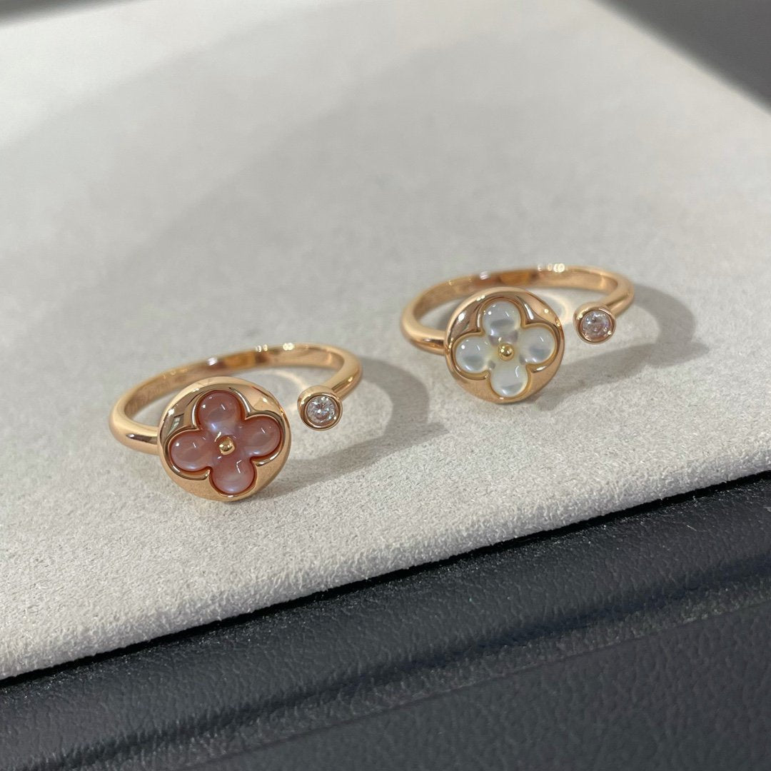 [⭐Lioran]SUN 1 DIAMOND PINK MOP RING