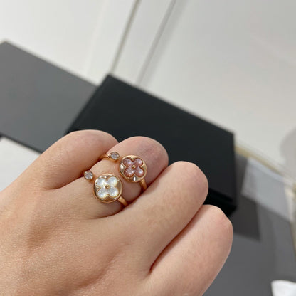 [⭐Lioran]SUN 1 DIAMOND PINK MOP RING