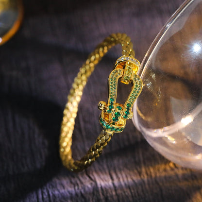 [⭐Lioran]FORCE 10 GOLD GREEN DIAMOND PAVED