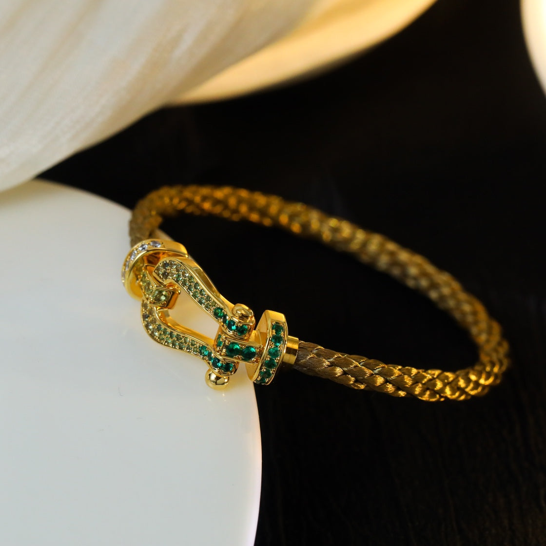 [⭐Lioran]FORCE 10 GOLD GREEN DIAMOND PAVED