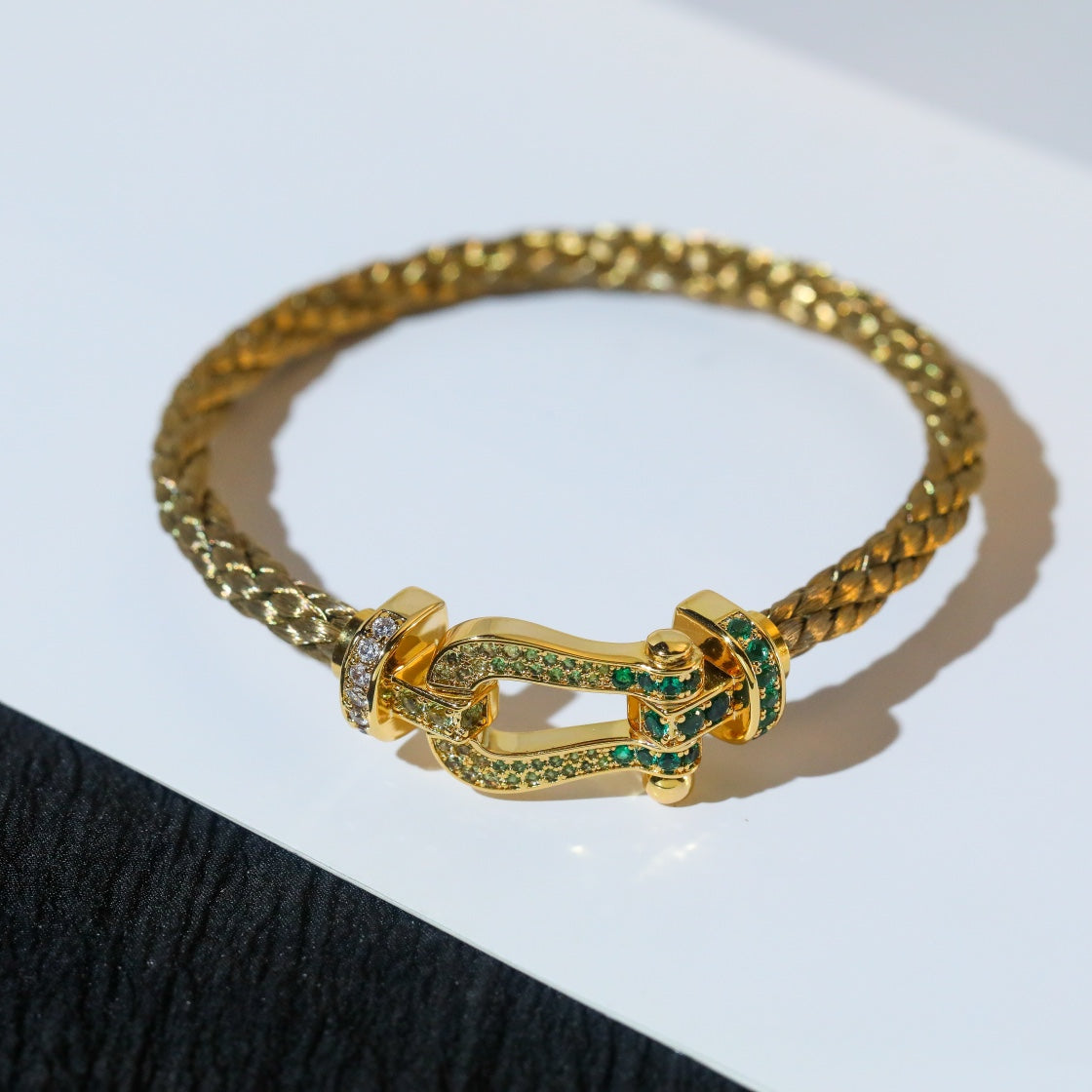 [⭐Lioran]FORCE 10 GOLD GREEN DIAMOND PAVED