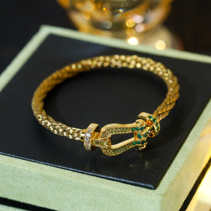 [⭐Lioran]FORCE 10 GOLD GREEN DIAMOND PAVED