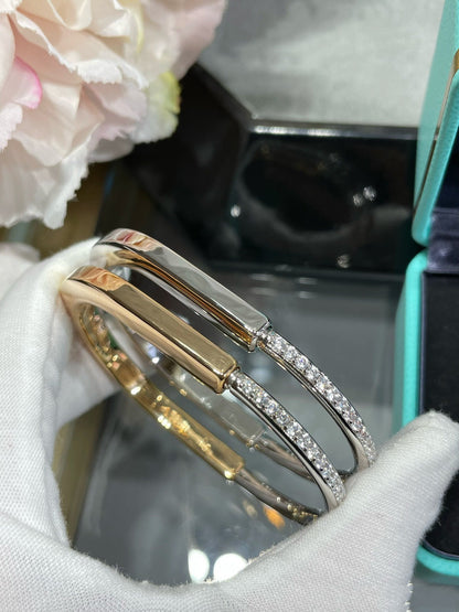 [Lioran]LOCK BRACELET DIAMOND