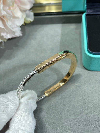 [Lioran]LOCK BRACELET DIAMOND