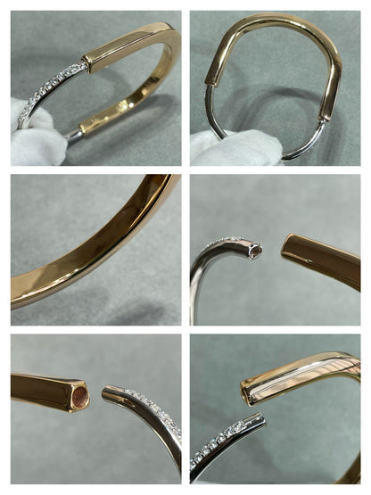 [Lioran]LOCK BRACELET DIAMOND