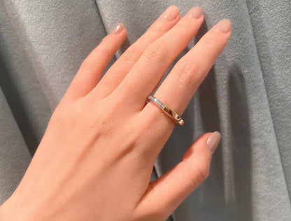 [Lioran]LOCK DIAMOND RING