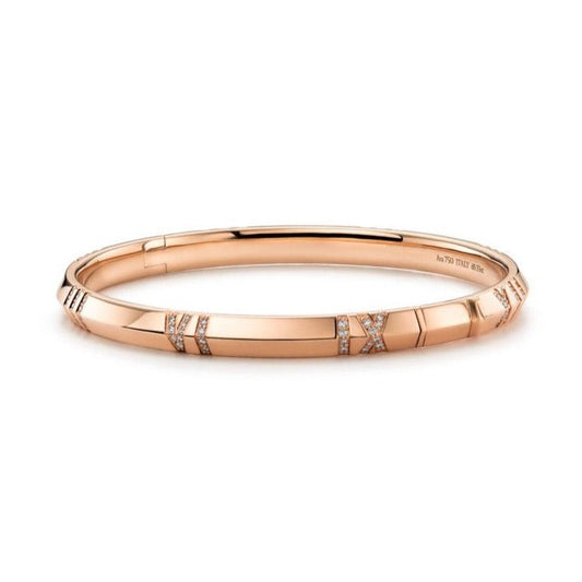 [Lioran]ATLAS BRACELET 6MM DIAMOND PINK GOLD