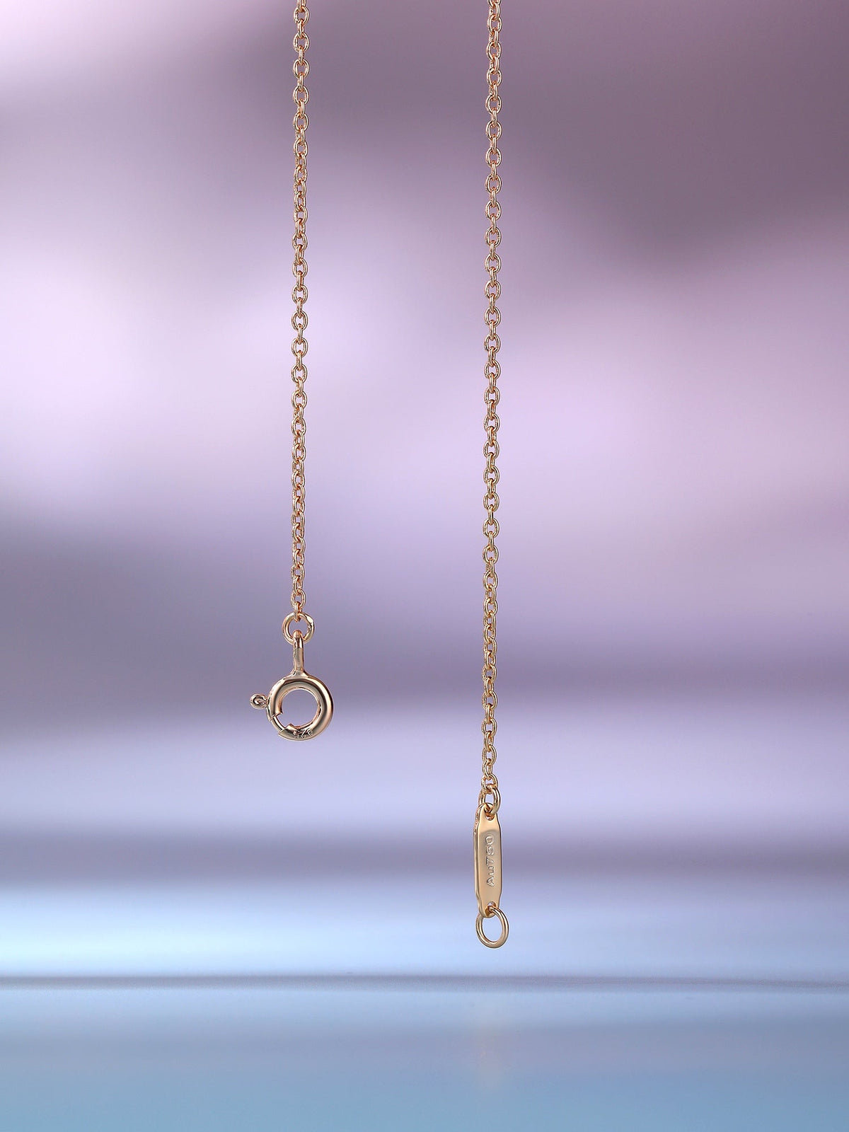 [Lioran]BIG SMILE PEDANT PINK DIAMOND NECKLACE