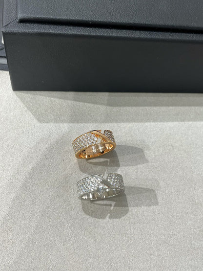 [⭐Lioran]LIENS EVIDENCE  DIAMOND PAVED RING