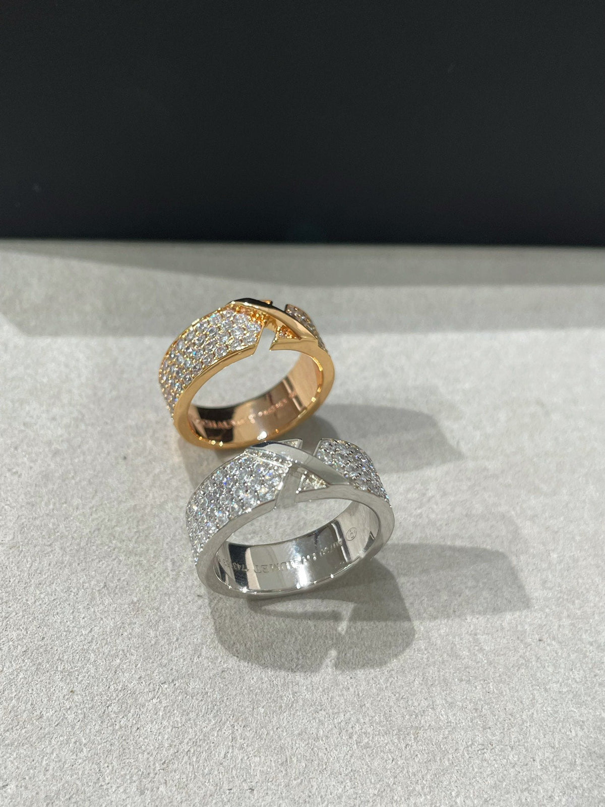 [⭐Lioran]LIENS EVIDENCE  DIAMOND PAVED RING