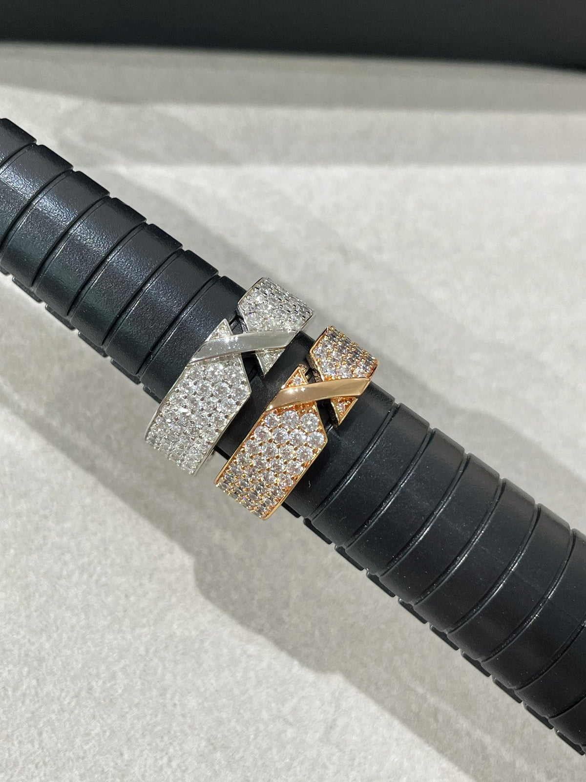 [⭐Lioran]LIENS EVIDENCE  DIAMOND PAVED RING