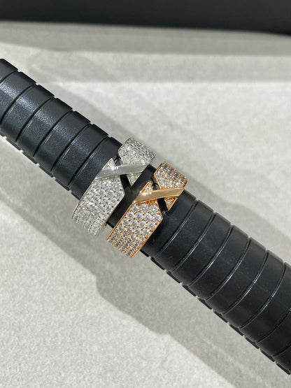 [⭐Lioran]LIENS EVIDENCE  DIAMOND PAVED RING