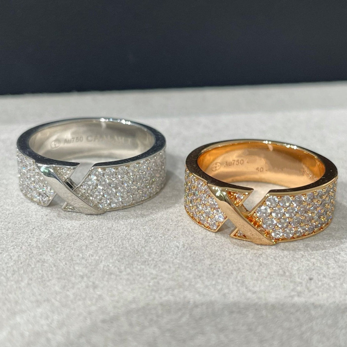 [⭐Lioran]LIENS EVIDENCE  DIAMOND PAVED RING