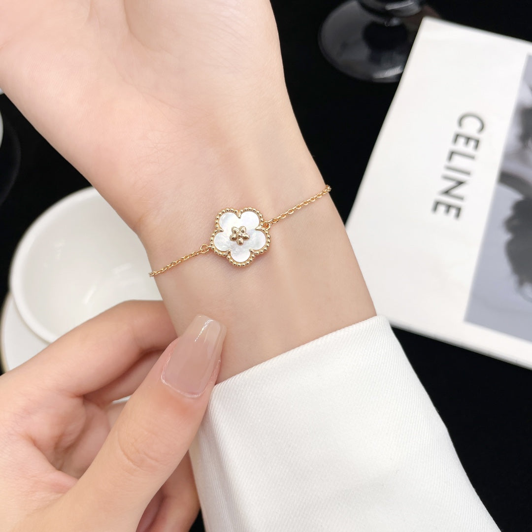 [⭐Lioran]LUCKY SPRING ROSE GOLD MOP BRACELET