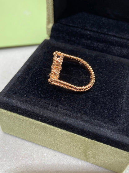 [⭐Lioran]CLOVER RIVERSIBLE ROSE GOLD RING