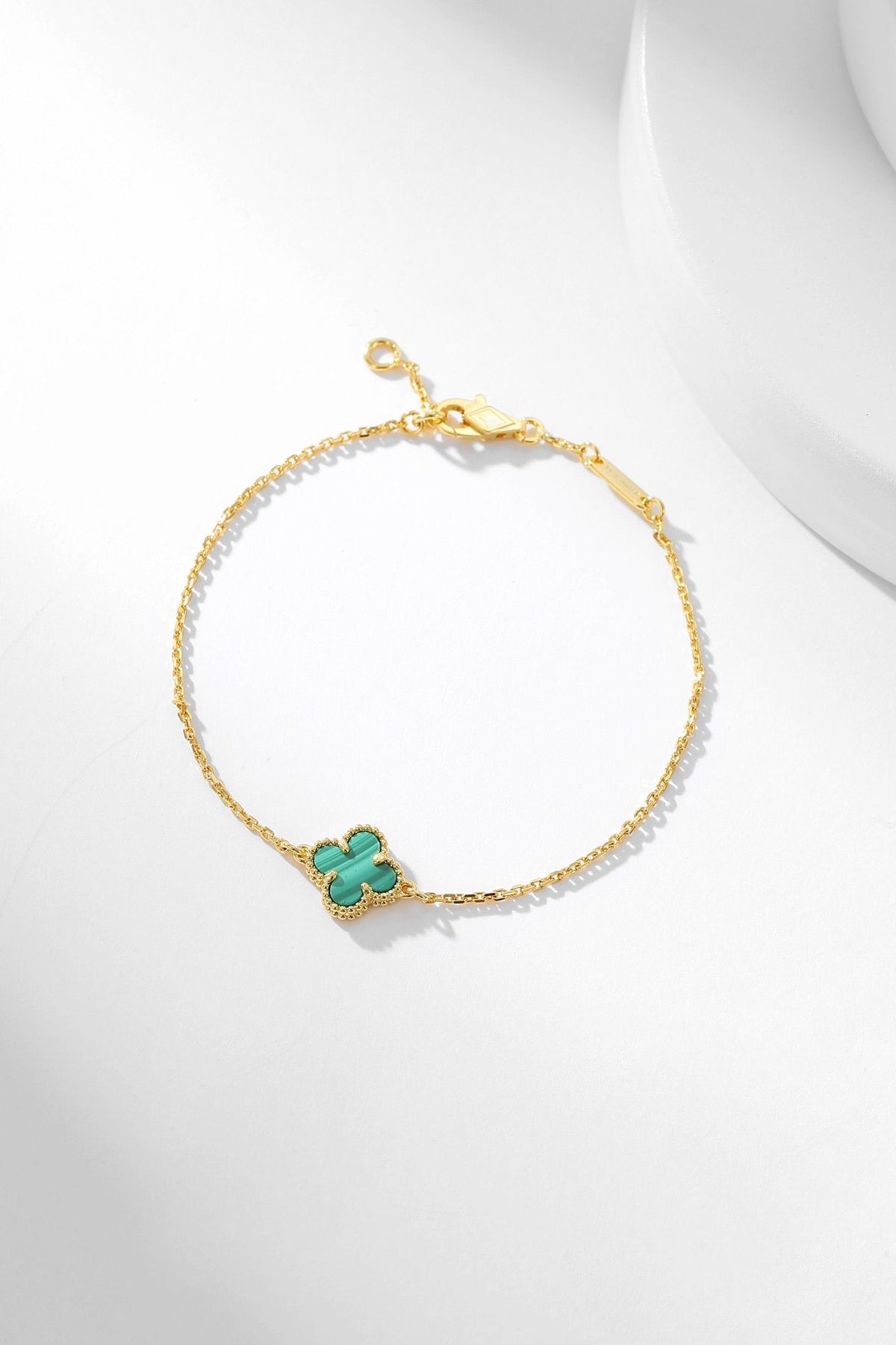 [⭐Lioran]CLOVER BRACELET MALACHITE 1 MOTIF