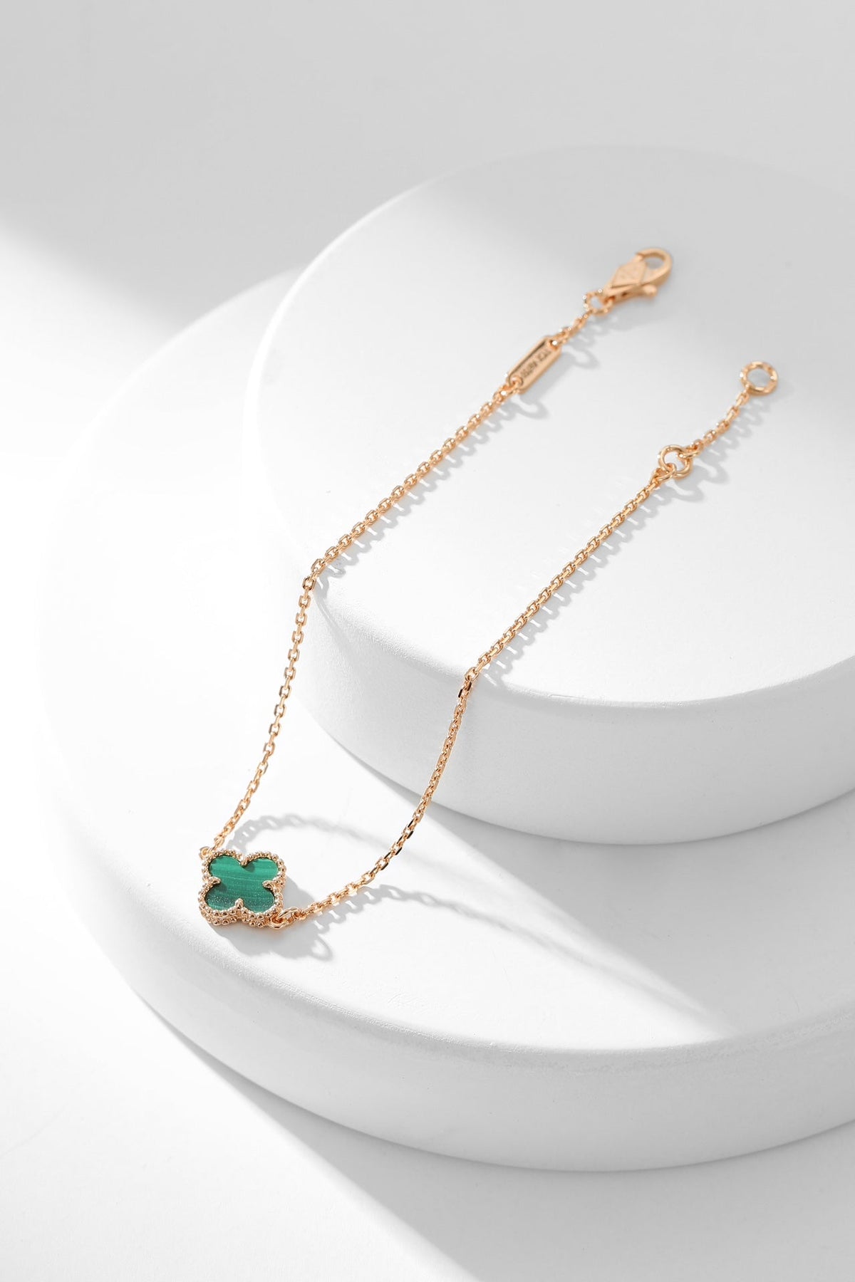 [⭐Lioran]CLOVER BRACELET MALACHITE 1 MOTIF