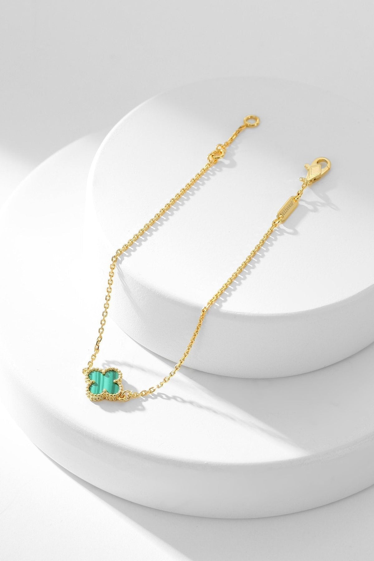 [⭐Lioran]CLOVER BRACELET MALACHITE 1 MOTIF