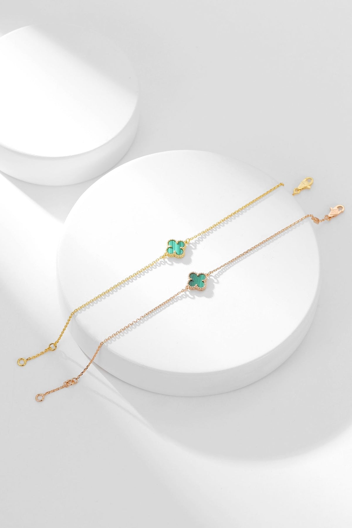 [⭐Lioran]CLOVER BRACELET MALACHITE 1 MOTIF