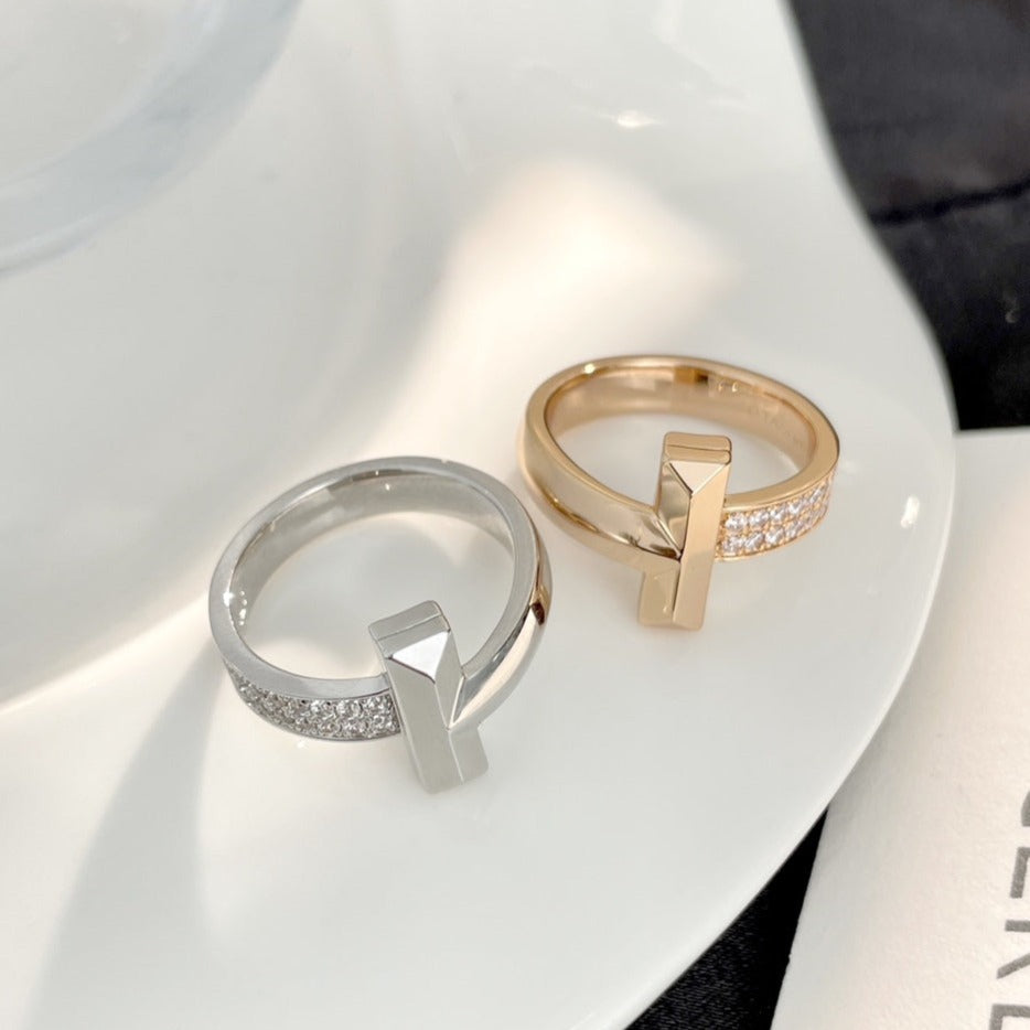 [Lioran]T WIDE DIAMOND RING