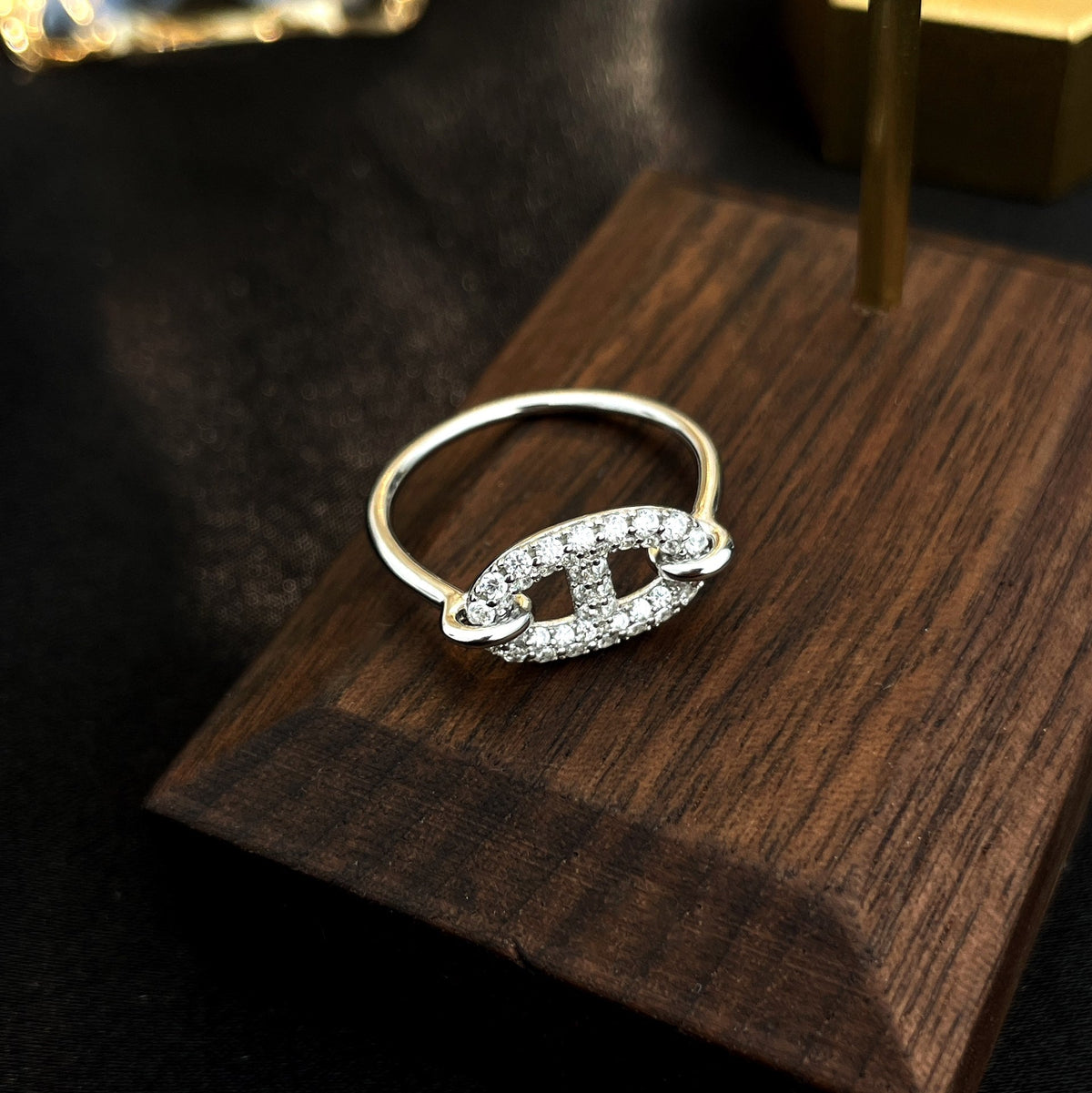[⭐Lioran]RONDE SMALL SILVER DIAMOND RING