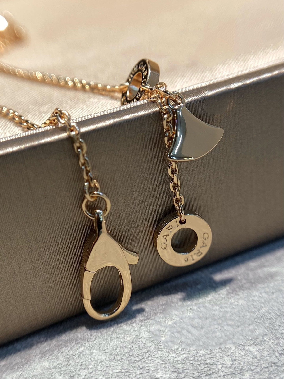 [⭐Lioran]DREAM MOP DIAMOND PAVED PINK GOLD NECKLACE