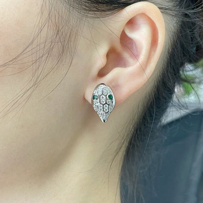 [⭐Lioran]SERPENT DIAMOND STUD EARRINGS