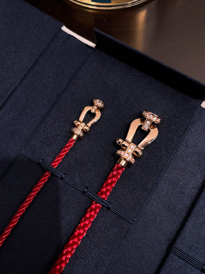 [⭐Lioran]FORCE 10 HALF DIAMOND PINK GOLD RED CORDERI LARGE AND MEDIUM MODEL