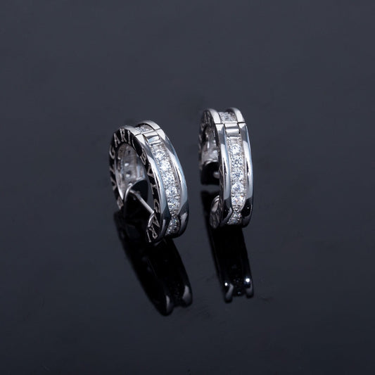 [⭐Lioran]ZERO 1 MINI SILVER DIAMOND EARRINGS