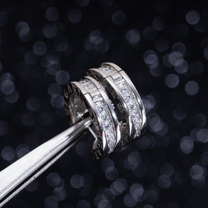 [⭐Lioran]ZERO 1 MINI SILVER DIAMOND EARRINGS