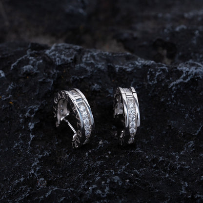 [⭐Lioran]ZERO 1 MINI SILVER DIAMOND EARRINGS