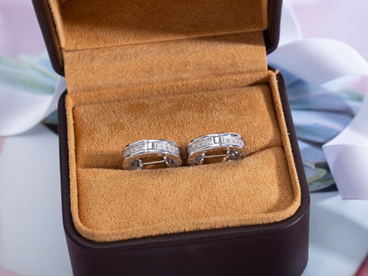 [⭐Lioran]ZERO 1 MINI SILVER DIAMOND EARRINGS