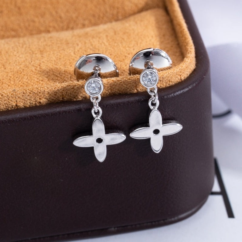 [⭐Lioran]VIDYLLE SILVER DIAMOND MINI DROP EARRINGS