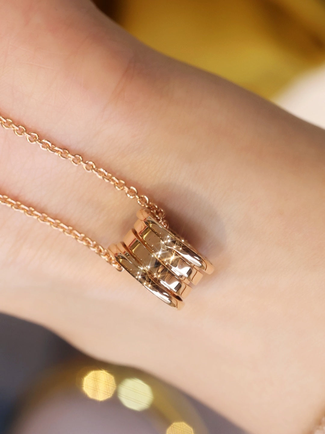 [⭐Lioran]ZERO 1 PINK GOLD NECKLACE