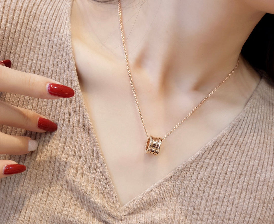 [⭐Lioran]ZERO 1 PINK GOLD NECKLACE