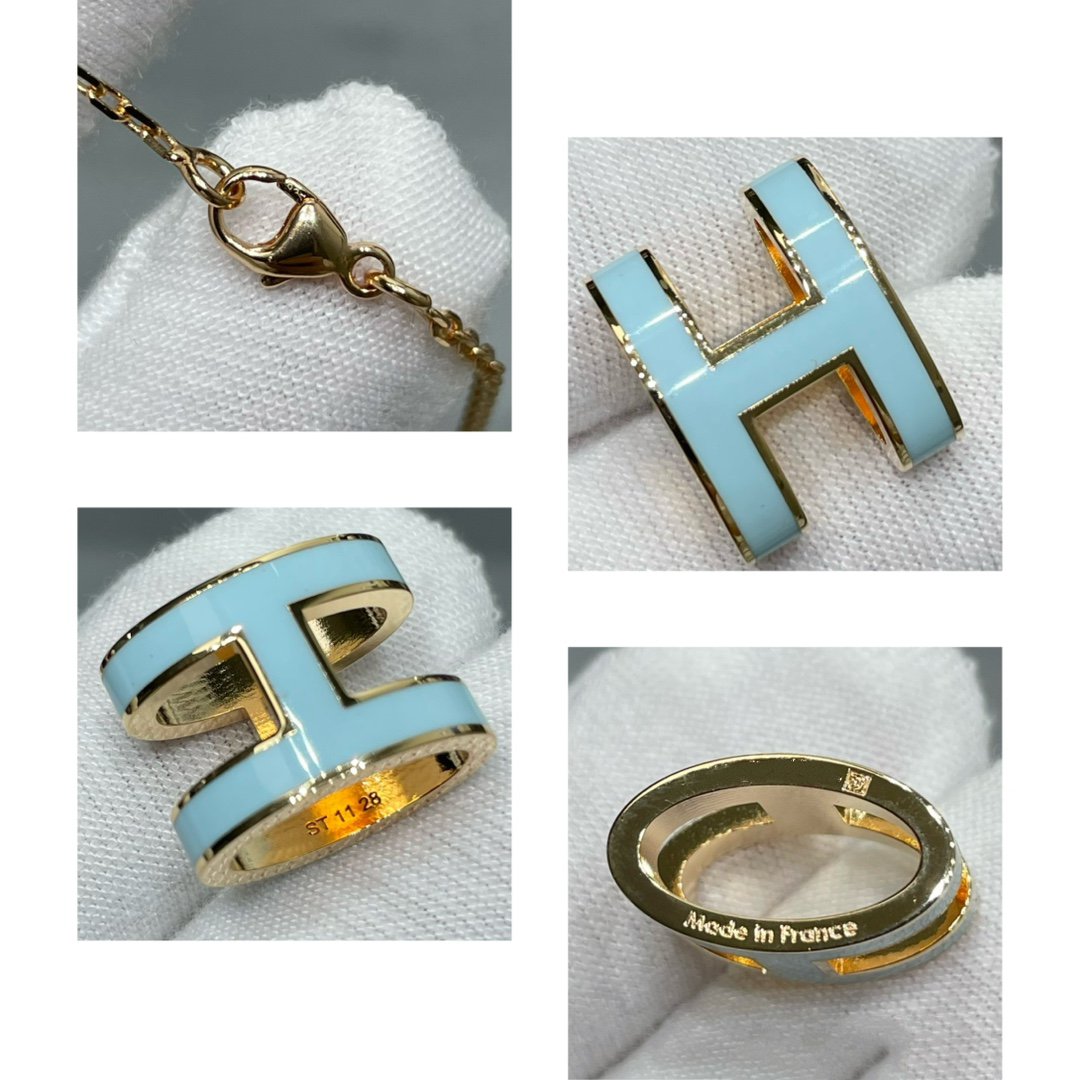 [⭐Lioran]POP H SKY BLUE NECKLACE