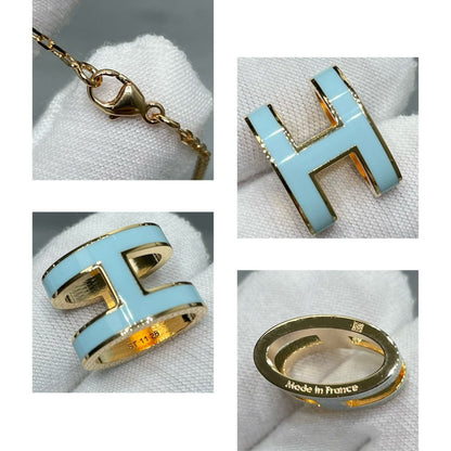 [⭐Lioran]POP H SKY BLUE NECKLACE