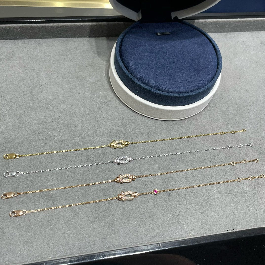 [⭐Lioran]FORCE 10 DIAMOND CHAIN LINK PINK GOLD BRACELET