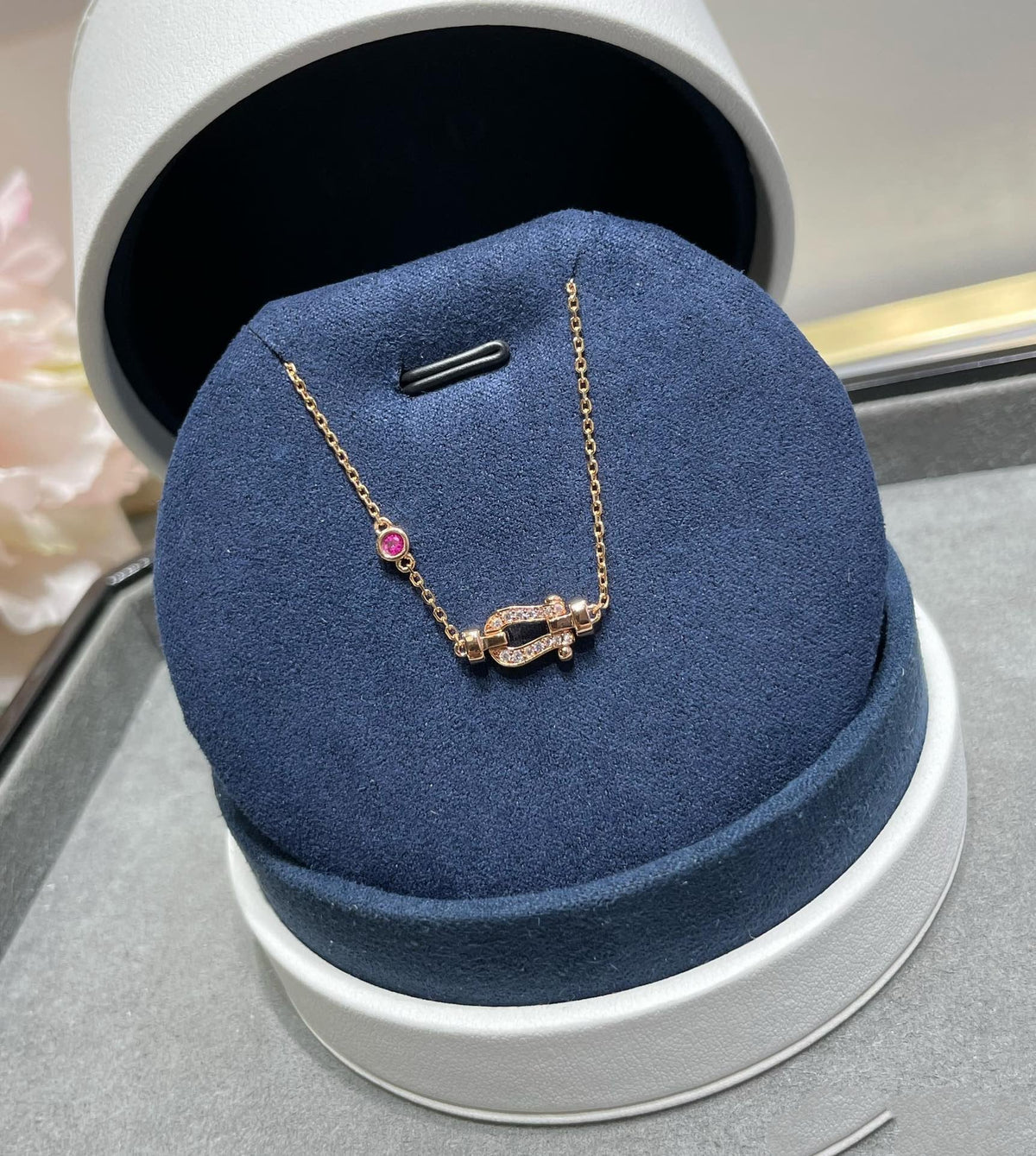 [⭐Lioran]FORCE 10 DIAMOND CHAIN LINK PINK GOLD BRACELET