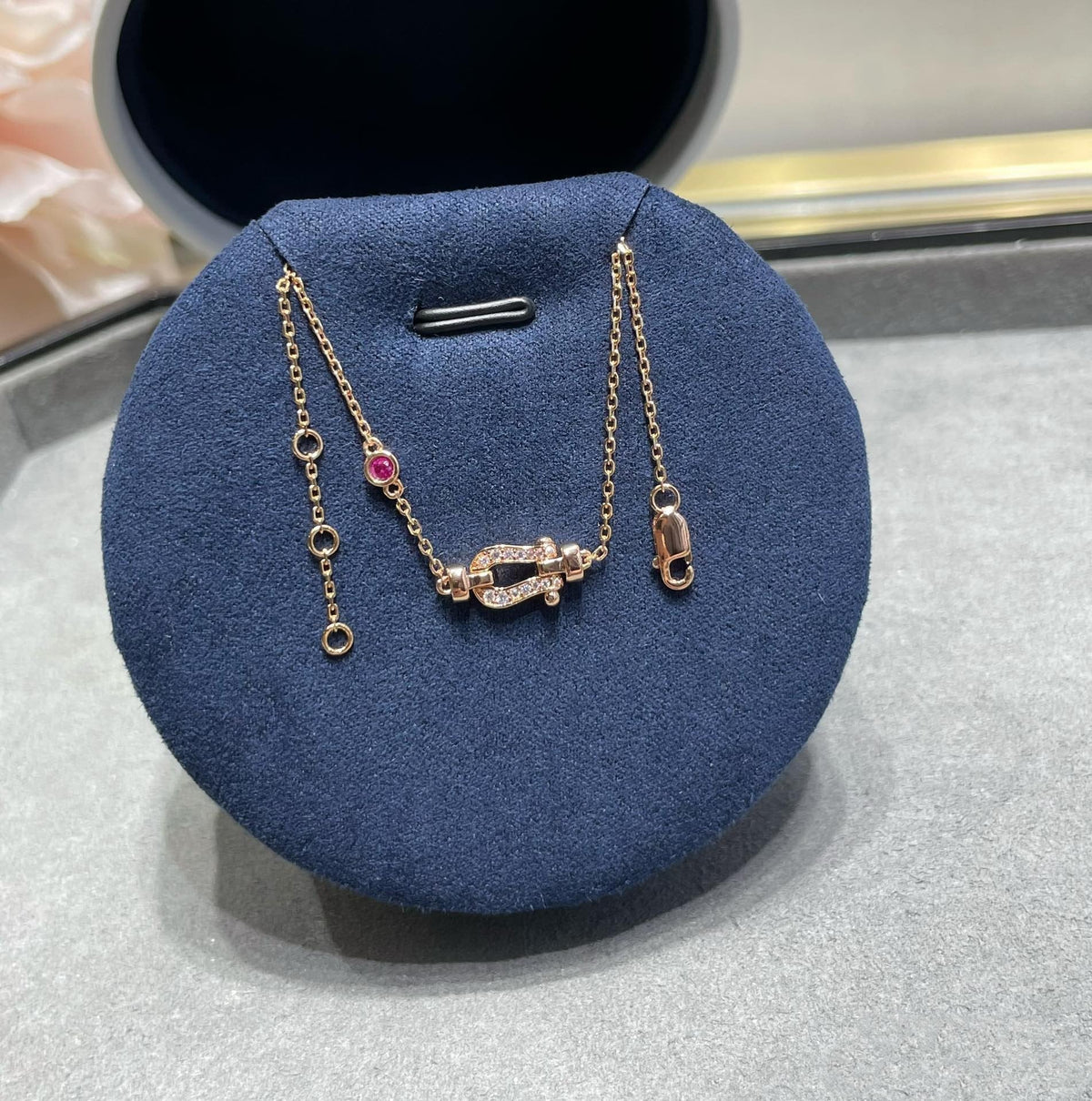 [⭐Lioran]FORCE 10 DIAMOND CHAIN LINK PINK GOLD BRACELET