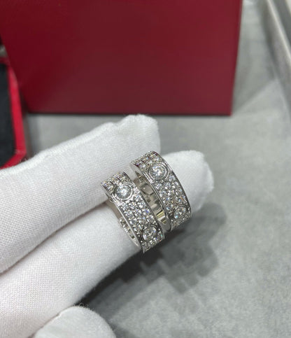 [⭐Lioran]LOVE 5.5MM DIAMOND PAVED EARRINGS