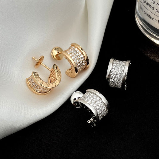 [⭐Lioran]ZERO 1 DIAMOND PAVED EARRINGS