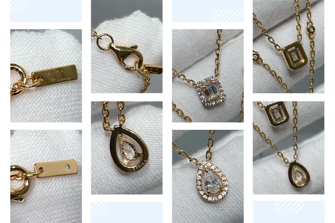 [⭐Lioran]MY TWIN 2 ROW DIAMOND NECKLACE